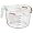 image Pyrex Prepware 1-Quart Measuring Cup, Clear with Red Measurements