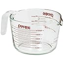 Pyrex Prepware 1-Quart Measuring Cup, Clear with Red Measurements