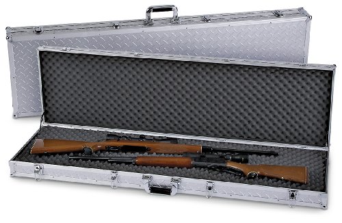 Allen Diamond Plate Double Rifle Case
