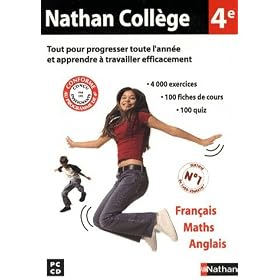 NATHAN COLLEGE 4EME FRANCAIS MATHS ANGLAIS PC VF