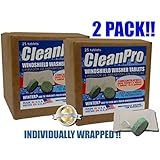 2 Pack CleanPro Windshield Washer and Bug Remover Tablets. 25 Tabs Makes 62.5 Gallons!