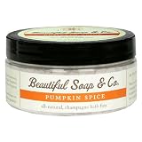 Beautiful Soap & Co. All-Natural Champagne Bath Fizz, Pumpkin Spice, 12 oz (340 g) (Pack of 2)