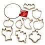 Kaiser Bakeware Patisserie Fall Cookie Cutter Rings, Set of 9