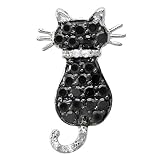 10K White Gold Round Black White Diamond Cat Pendant 1/2 CT (0.50 CT, H I Color, I1 I2 Clarity) with FREE 10K Gold 18 inch Chain 51RV8MkuQpL. SL160 10K White Gold Round Black White Diamond Cat Pendant 1/2 CT (0.50 CT, H I Color, I1 I2 Clarity) with FREE 10K Gold 18 inch Chain