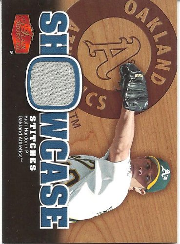 Rich Harden 2006 Flair Showcase Stitches Jersey Card #RI Oakland Athletics