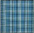 Durable Flat Weave 100% Cotton Blue Plaid Tablecloth 60x60 Inches