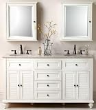 Hamilton Double Vanity, 35Hx61W, ANTIQUE WHITE