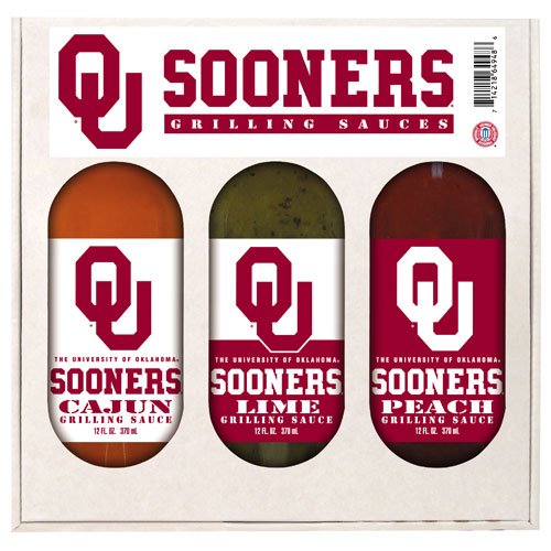 Oklahoma Sooners NCAA Grilling Gift Set by Hot Sauce Harry