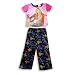 Hannah Montana by Disney - Girls Short Sleeve Capri Pajamas, Pink, Black