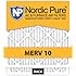 Nordic Pure 16x24x1 MERV 10 Pleated AC Furnace Air Filter, Box of 6