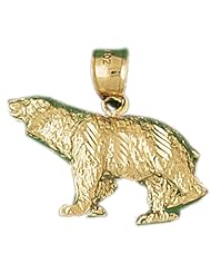CleverEves 14K Gold Pendant Brown Bear 8.9 - Gram(s)