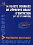 14 sujets corrig�s de l'�preuve orale d'entretien (1re et 2e parties) : Concours professeur des �coles