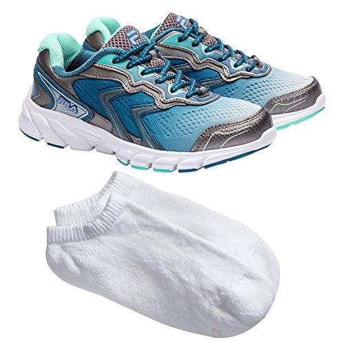 Fila Women's Lightweight Sport Mesh Athletic Running Shoe with Socks