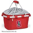 Stanford Cardinal Lightweight Insulated Metro Picnic Basket - Red w/Digital Print