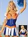 Fantasy Football Cheerleader Costume, SMALL, BLUE AND WHITE