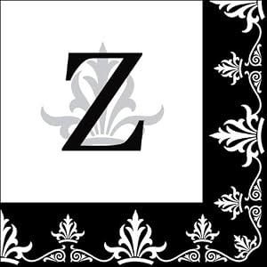 Monogram Regalia Cocktail Napkin - Z
