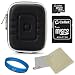 VG Compact (M) Travel Camera Case w/ Removable Carbineer (Black EVA) for Sony Cyber-shot DSC-WX300 / DSC-TX30 / DSC-TF1 / DSC-TX200V / Alpha NEX-C3 / DSC-TX100V / DSC-H70 / DSC-TX9 / DSC-TX7 / DSC-S2000 / DSC-S2100 / DSC-TX1 / DSC-T900 / DSC-S930 Point & Shoot Digital Cameras + Universal Screen Protector + 16GB SD Memory Card with Adaptor + SumacLife TM Wisdom Courage Wristband