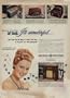 Lovely VIRGINIA MAYO, currently featured in the Samuel Goldwyn production, "THE BEST YEARS OF OUR LIVES" ..... 1947 General Electric Radios ad, **THIS IS AN AD / POSTER, NOT A DVD** A1362