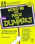 Word 98 for Macs for Dummies