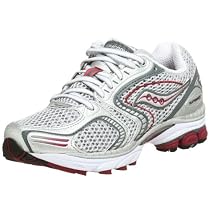 Saucony Women's Progrid Hurricane 10 Running Shoe,Silver/Red,8 M