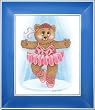 Sports Bear Ballerina Star - Childrens Wall Art, Kids Wall Art, Nursery Wall Art
