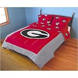 Georgia Bulldogs NCAA Comforter Set (Panel/Rotary-Solid)