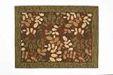 Accents 4'-by-6' Nylon Full Border Mat, Fern Spice