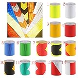 【ノーブランド品】グリーン　3m　反射安全テープ　自己粘着　ステッカー　警告　夜　安全用品　船舶　自動車バイク用