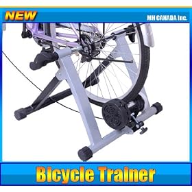 Bike Bicycle Trainer Stand Magnetic Indoor Exercise Cycling Silver