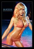 Nikki Schieler Ziering (Pink Bikini) Art White Wood-Mounted Poster Print - 24