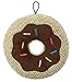 TrustyPup Chocolate Donut Durable Plush Dog Toy