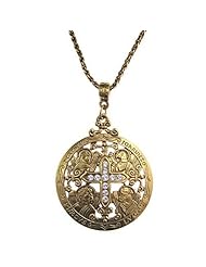 Writers of the Good Word Gold Cross Necklace - 24 inch chain