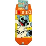 スティッチ《I LOVE JUDO》レディースソックス☆ディズニーキャラクターグッズ（女性用靴下）通販☆