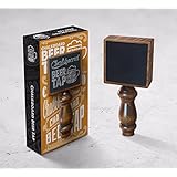 Perfect Pour Chalkboard Beer Tap Handle Display Made of Wood for Kegerator