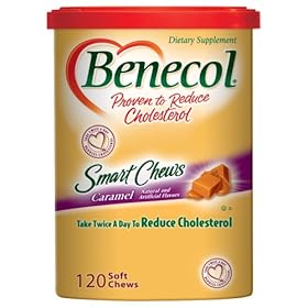 Health Supplement Foods : Benecol Smart Chews, Caramel, 120-Count Soft Chews