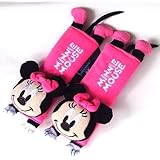 Disney Minnie Mouse Design Multi Use Auto Car seat belt cover Plush Seat Shoulder Pad Cushion 2 pcs One Pair
