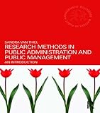Research in public administration and public management : an introduction