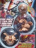 Bakugan Starter Subterra Tan Robotallian, DRAGONOID 450G, & Mystery Marble