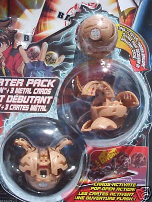Childrens Toyshop  Toys : Bakugan Starter Subterra Tan Robotallian, DRAGONOID 450G, & Mystery Marble