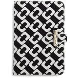 Diane von Furstenberg Limited Edition Kayley Canvas Clutch for Kindle (Fits Kindle Keyboard) Chain Link Black