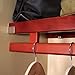 John Louis Home 12 in. Deep Solid Wood Simplicity Closet Organizer, Red Mahogany Finish
