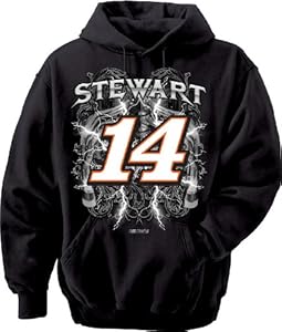 NASCAR Tony Stewart #14 Stewart Haas Racing Hooded Sweatshirt (Medium)