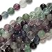 Purple Green Fluorite Large 10mm Round Beads / 15.5 Inch Strand