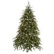 6.5' Downswept Hunter Fir Pre-Lit Artificial Christmas Tree - Clear Lights