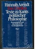 Das Urteilen - Texte zu Kants Politischer Philosophie - Hannah Arendt