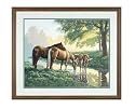 PaintWorks - Horses by a Stream Paint-by-Number Kit