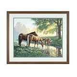 PaintWorks - Horses by a Stream Paint-by-Number Kit