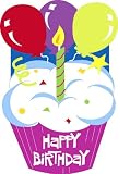 Happy Birthday Regular Size Applique Flag