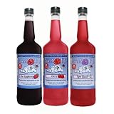 3 Flavor Combo Pack Snow Cone & Shaved Ice Syrup -Quart Great Northern Popcorn by Great Northern Popcorn Company On Sale