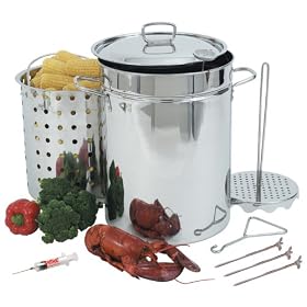 Bayou Classic 1118 32-Quart Stainless Steel Turkey Fryer